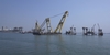 Asian Hercules readies itself to lift bridge truss