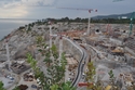 Adriatic view: The finished apartments and hotels will have panoramic views of Sistiana Bay