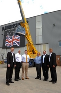 Bernard Hunter takes delivery of new 'taxi' crane