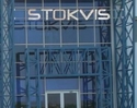 Stokvis Logo outside building.
