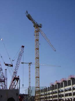 Towers have reduced the need for mobile cranes during the development at the refinery