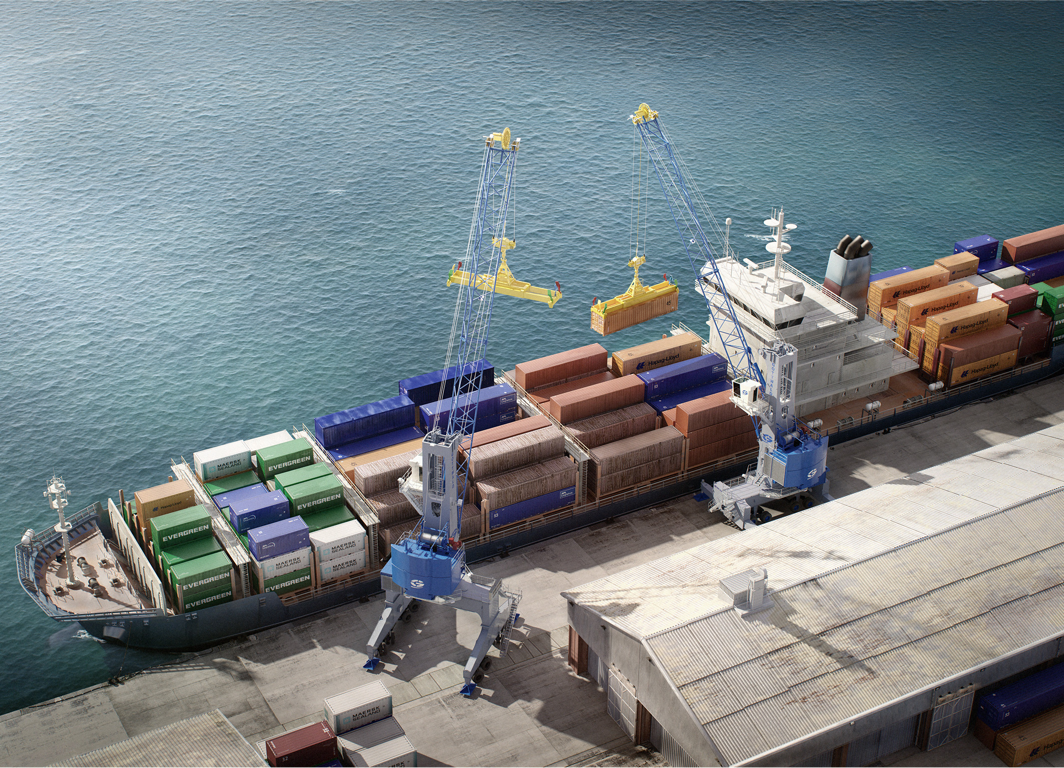Demag Gottwald introduces Model 2 harbour crane, with a rubber tyred portal harbour crane  option.