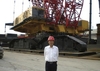 Sany's chief engineer with the company's new 3,600t SCC 8600 megacrawler